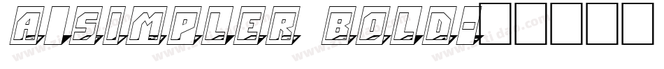 a_Simpler Bold字体转换